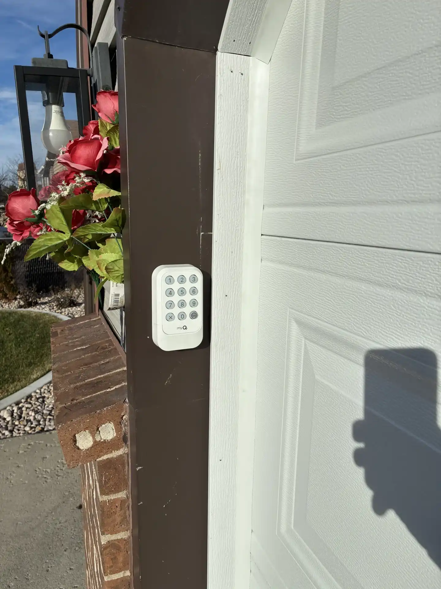 garage door keypad installation in Taylorsville Utah by Beehive State Doors